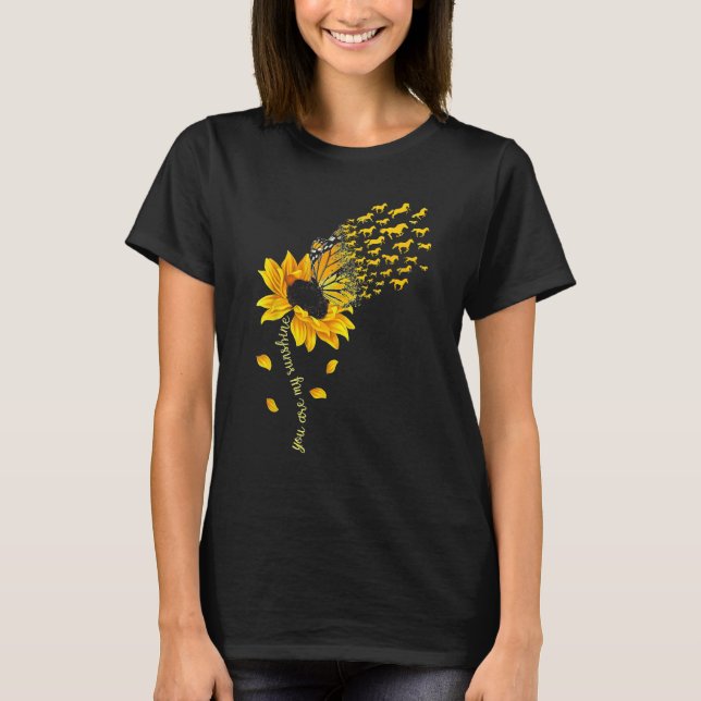 Camiseta Eres mi caballo Sunshine Sunflower Funny Horses L (Anverso)