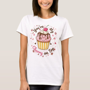 Camiseta Eres Mi Cereza en la Parte Superior – Dibujo Anima