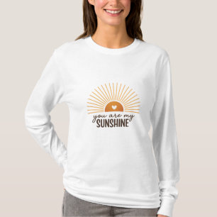 Camiseta Eres Mi Diseño de Explosión de Sol Boho Moderno