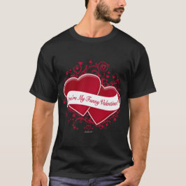 Camiseta ¡Eres mi divertido San Valentín! Corazones rojos