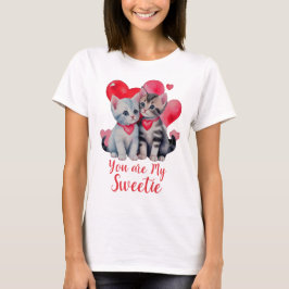 Camiseta Eres mi dulce, dulce Día de San Valentín de gato