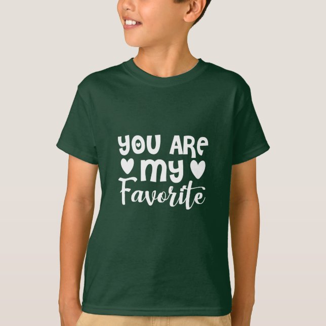Camiseta eres mi favorito, niños (Anverso)