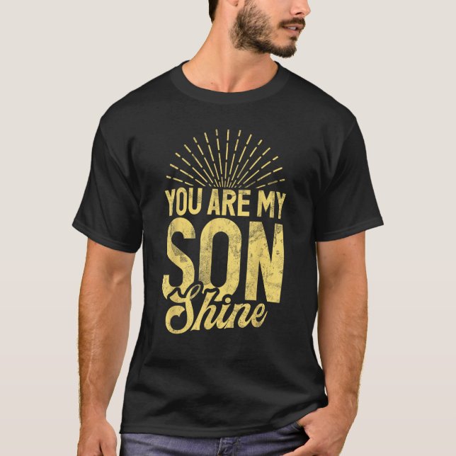 Camiseta Eres mi hijo Shine gracioso Hijo 1 (Anverso)