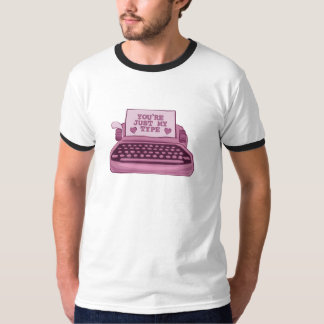 Camiseta Eres mi máquina de escribir Ringer Mens T-Shirt