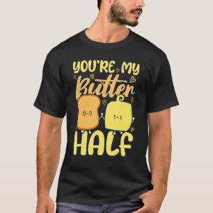 Camiseta Eres mi media El día de San Valentín de mantequill