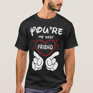 Camiseta eres mi mejor amigo Black T shirt