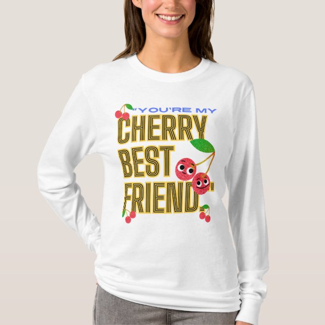 CAMISETA ERES MI MEJOR AMIGO CHERRY (Anverso)