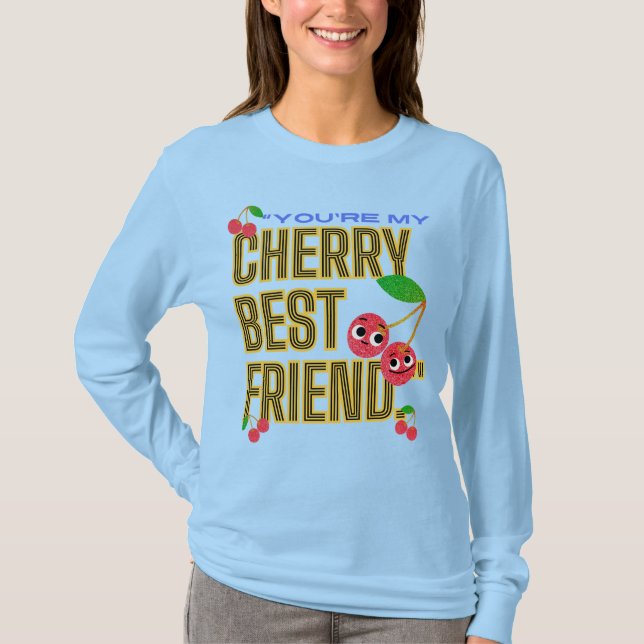 CAMISETA ERES MI MEJOR AMIGO CHERRY (Anverso)