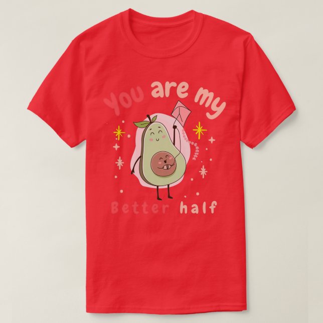 Camiseta eres mi mejor mitad (Diseño del anverso)