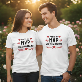 Camiseta Eres Mi MVP Compañero Más Valioso Divertido Amor