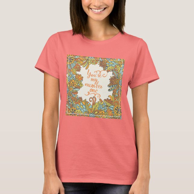 Camiseta Eres Mi Número Uno (Anverso)