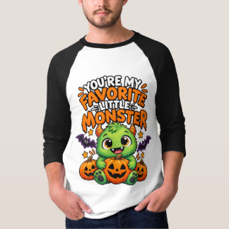 Camiseta Eres Mi Pequeño Monstruo Favorito - Lindo Hallowee