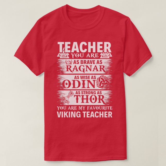 Camiseta Eres Mi Profesor Preferido De Viking (Diseño del anverso)