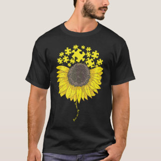 Camiseta Eres Mi Sol Autismo Rompecabezas Girasol Autismo 