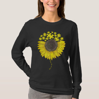 Camiseta Eres Mi Sol Autismo Rompecabezas Girasol Autismo 