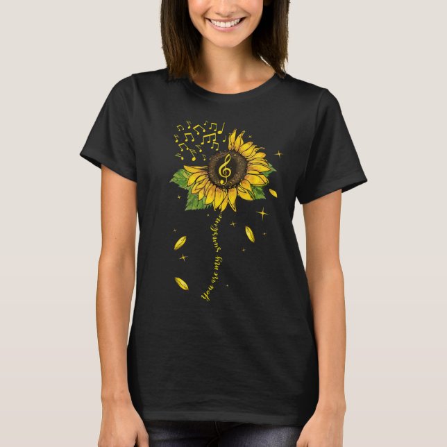 Camiseta Eres mi Sunshine Cute Music Note Gift (Anverso)
