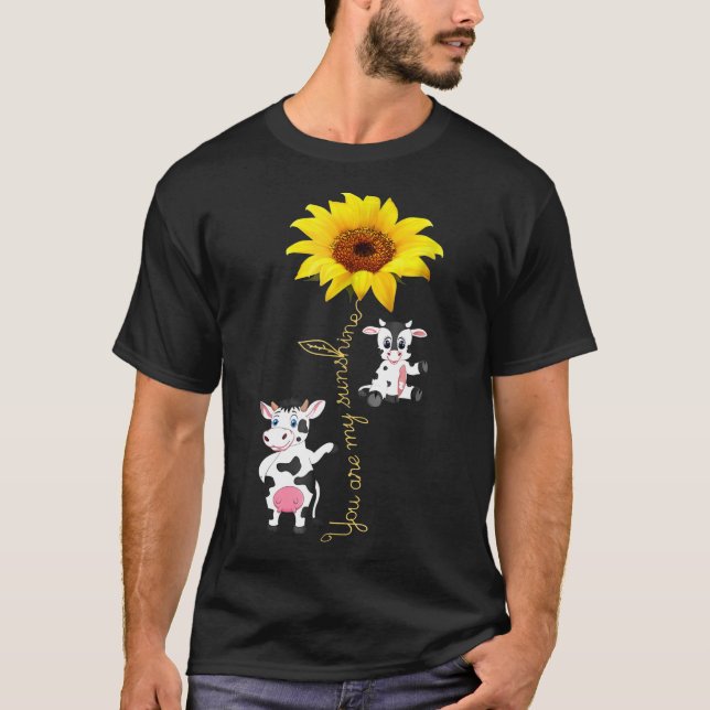 Camiseta Eres Mi Sunshine-Nice Cow Sunflower (Anverso)
