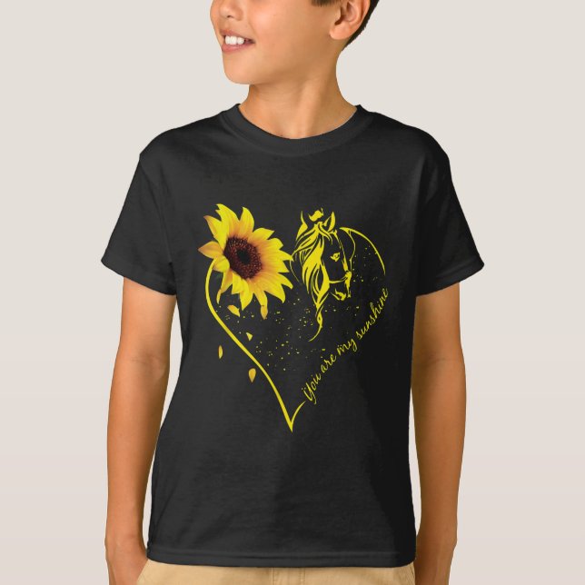 Camiseta Eres Mi Sunshine Sunflower Y Mi Caballo (Anverso)