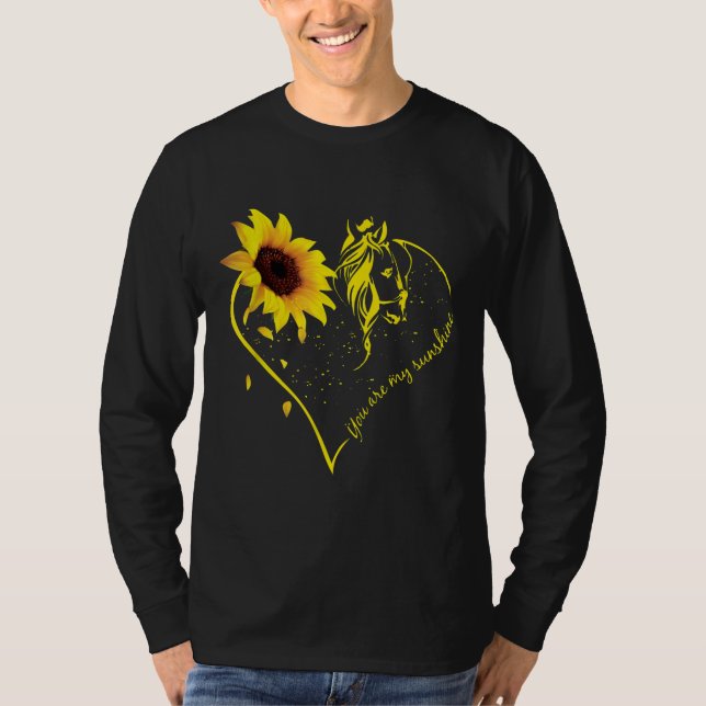 Camiseta Eres Mi Sunshine Sunflower Y Mi Caballo (Anverso)