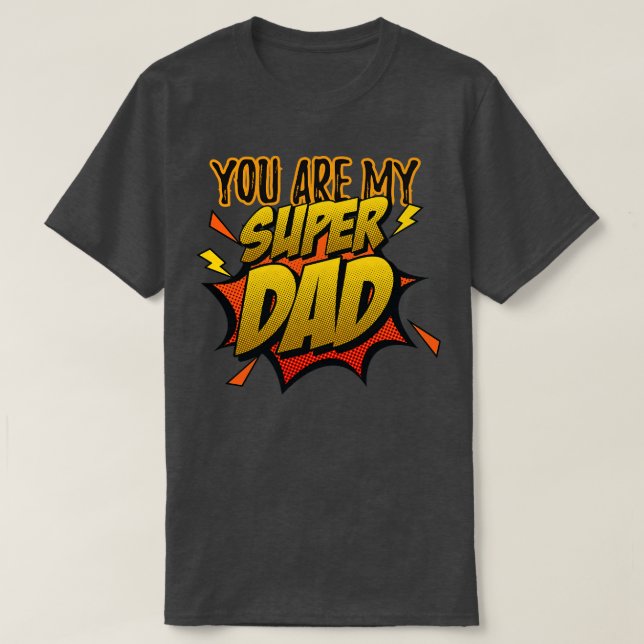 Camiseta Eres mi superpapá (Diseño del anverso)