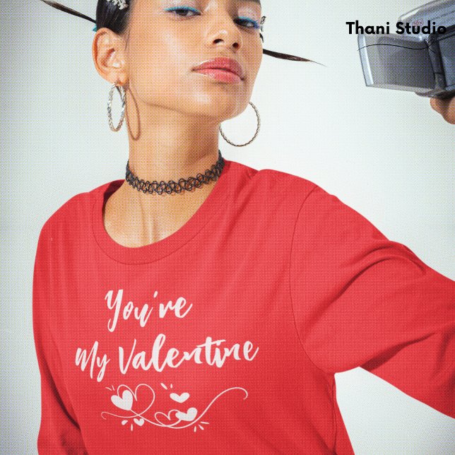 Camiseta Eres mi tipografía moderna de San Valentín (Subido por el creador)