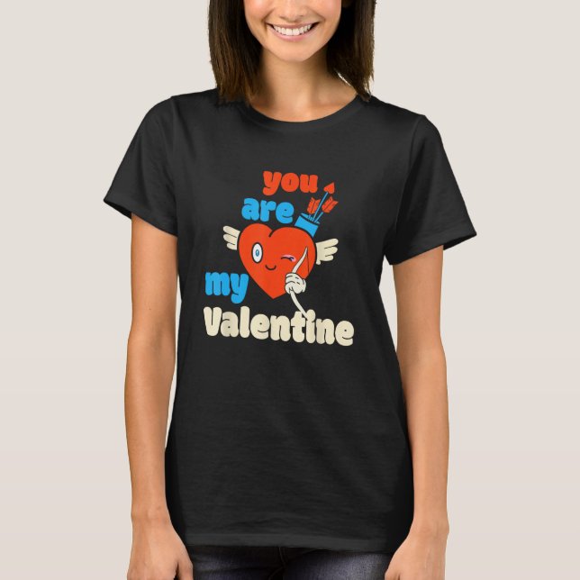 Camiseta Eres Mi Valentine Cupido Heart Arrow Happy Valen (Anverso)