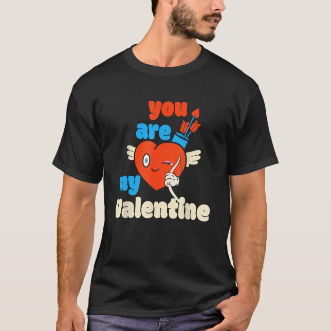 Camiseta Eres Mi Valentine Cupido Heart Arrow Happy Valen (Anverso)