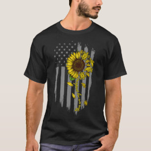 Camiseta Eres Mi Vintage Sunflower American Fla