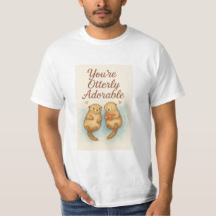 Camiseta Eres Otterly Adorable – Lindas Nutrias de Acuarela