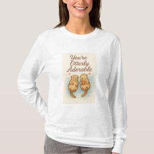 Camiseta Eres Otterly Adorable – Lindas Nutrias de Acuarela