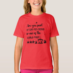 Camiseta ¿Eres Parte De La Multitud De La Posada? Navidade