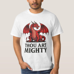 Camiseta Eres Poderoso Dragón Rojo