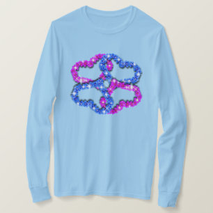 Camiseta Eres Querida Damas Corazones De Larga Manga Camise