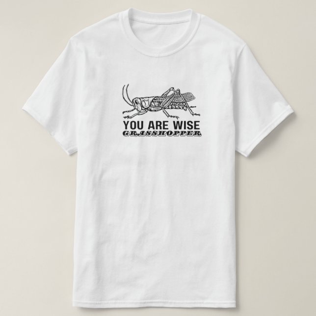 Camiseta Eres Sabio Saltamontes (Diseño del anverso)
