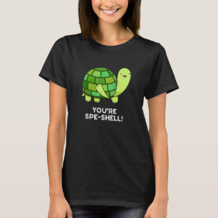 Camiseta Eres Spe-shell Funny Tortoise Pun Dark BG