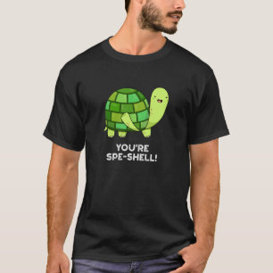 Camiseta Eres Spe-shell Funny Tortoise Pun Dark BG