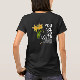 Camiseta Eres Tan Amado Floral Cristiano