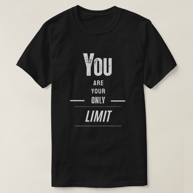 Camiseta Eres tu único límite (Diseño del anverso)