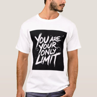 Camiseta Eres Tu Único Límite – Audaz Frase Motivacional