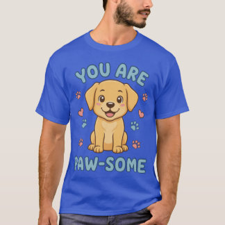Camiseta Eres un adorable cachorro de perro retriever dorad
