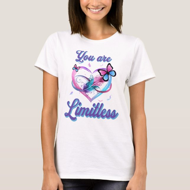 Camiseta Eres Un Corazón De Mariposa Sin Límites (Anverso)