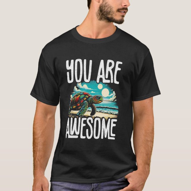 Camiseta Eres Un Encanto Increíble Por La Tortuga Cute Impr (Anverso)