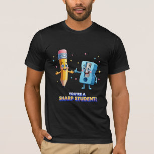 Camiseta Eres un Estudiante Agudo Pun Escolar Bonito