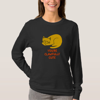 Camiseta Eres un gatito de parejas de gato lindo con garras