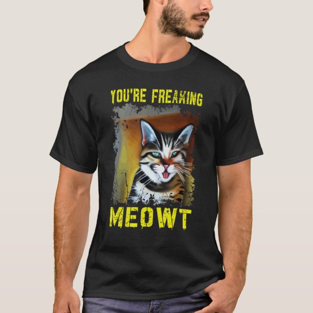 Camiseta Eres un gato loco de Meowt (Anverso)