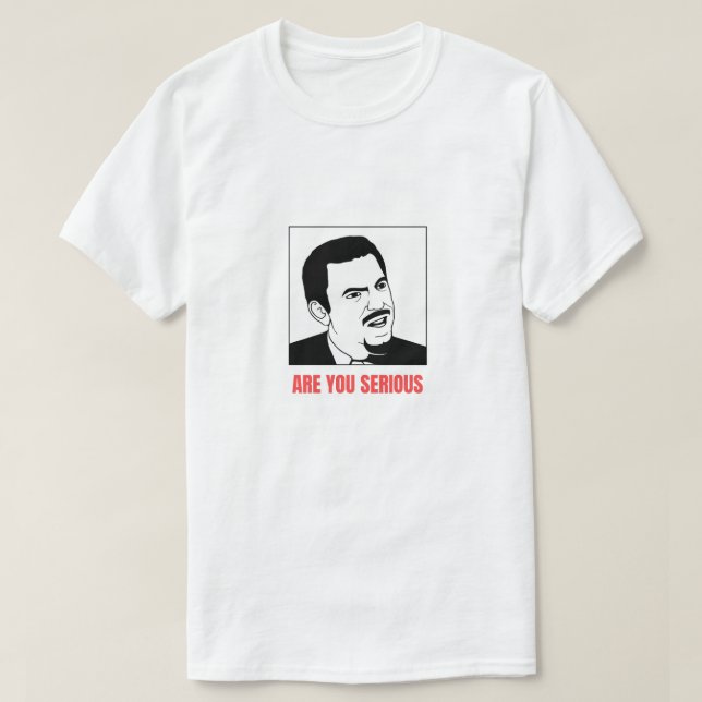Camiseta ¿Eres un meme serio? (Diseño del anverso)
