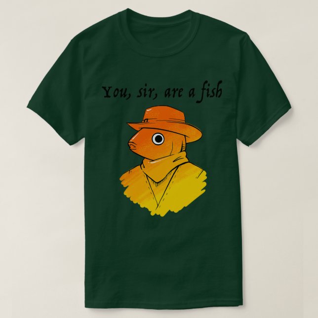 Camiseta Eres un pez boah Trimix (Diseño del anverso)