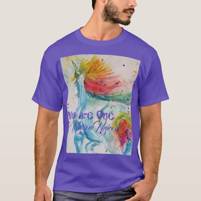 Camiseta ¡Eres Un Único Unicornio! Arco de arco iris (Anverso)