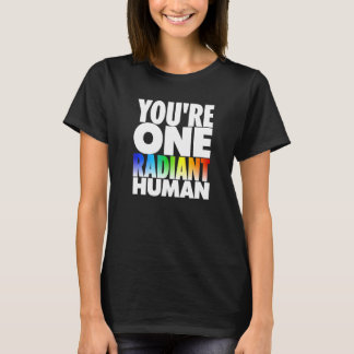 Camiseta Eres una lluvia transexual bisexual humana radiant