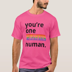 Camiseta Eres una lluvia transexual bisexual humana radiant